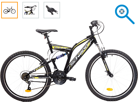 bicicleta de montaña doble suspension barata y básica #mtbdoblesuspension #bicicletabarata